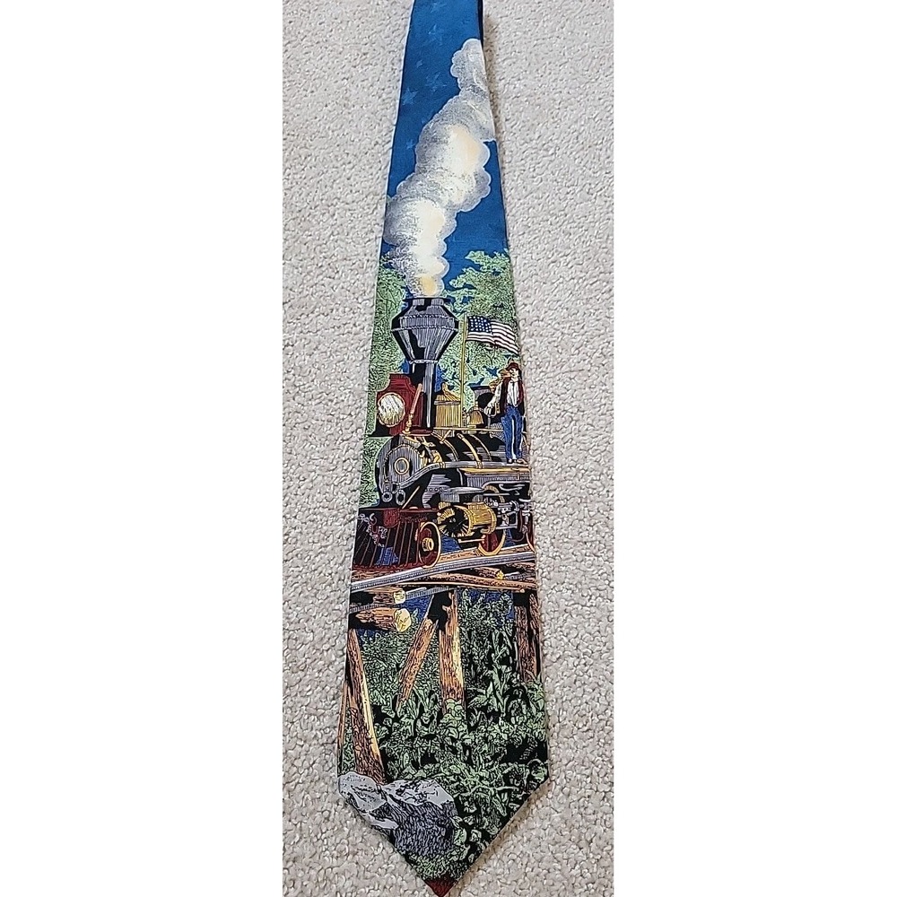 Tango Max Raab Americana Series Men's Tie IRON HORSE CIRCA 1870-‎ MADE IN USA